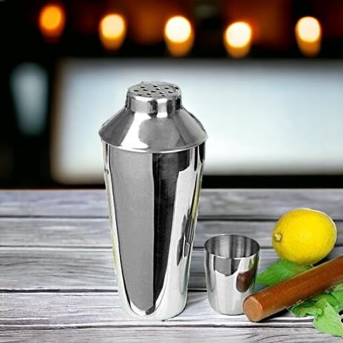 Premium 3 Piece Stainless Steel Cocktail Shaker Set with Built-in Strainer, 28 oz (795ml) – Professional Mixology Bartender Kit for Home Bar, Leak-Proof, Dishwasher Safe, Durable Barware - Premium Kitchen from Chabrias Ltd - Just £8.54! Shop now at Chabrias Ltd