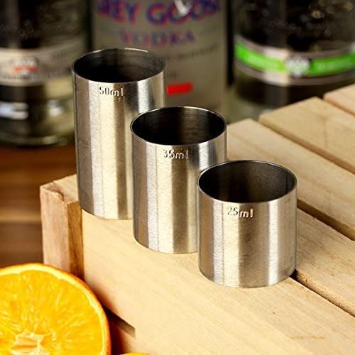 Stainless Steel Copper Thimble Bar Pub Club Spirit Measure CE Marked Chabrias Ltd (25ml, Stainless Steel) - Premium Grocery from Chabrias Ltd - Just £4.99! Shop now at Chabrias Ltd