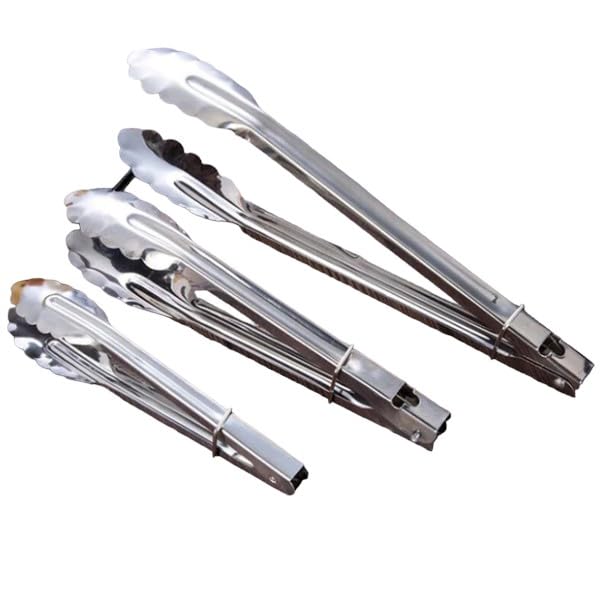 Chabrias Barbeque Tongs,Lockable Metal Tongs, Kitchen Salad Serving BBQ Buffet Clip Stainless Steel Utensils - Premium Kitchen from Chabrias Ltd - Just £10.99! Shop now at Chabrias Ltd