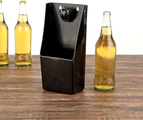 Chabrias Ltd Pub Bar Stand-Up/Wall Mounted Bottle Opener and Catcher UK Made 100% Recycled Plastic - Premium Kitchen from Chabrias Ltd - Just £16.49! Shop now at Chabrias Ltd