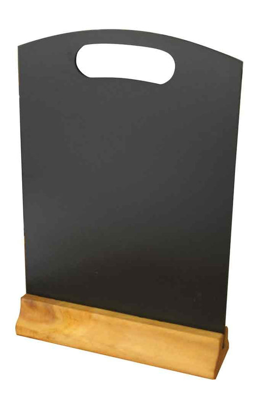 Handheld Table Top Pub Resturant Blackboard Chalkboard with Plinth (A4) - Premium Office Product from Chabrias Ltd - Just £10.07! Shop now at Chabrias Ltd