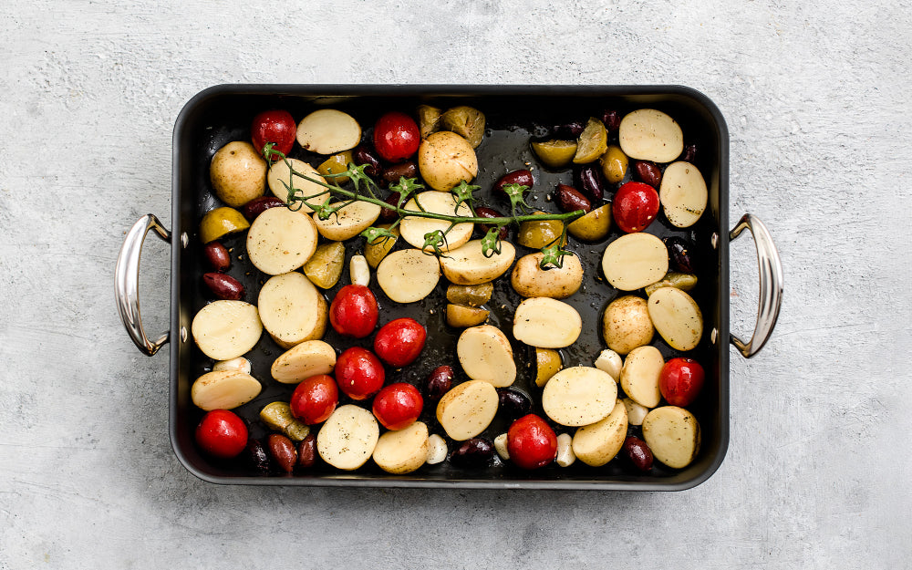 Hard Anodised Roasting Tray with Classic Handles, 16" - Premium Home from Mermaid - Just £109.99! Shop now at Chabrias Ltd