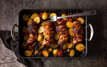 Hard Anodised Roasting Tray with Classic Handles, 16" - Premium Home from Mermaid - Just £109.99! Shop now at Chabrias Ltd