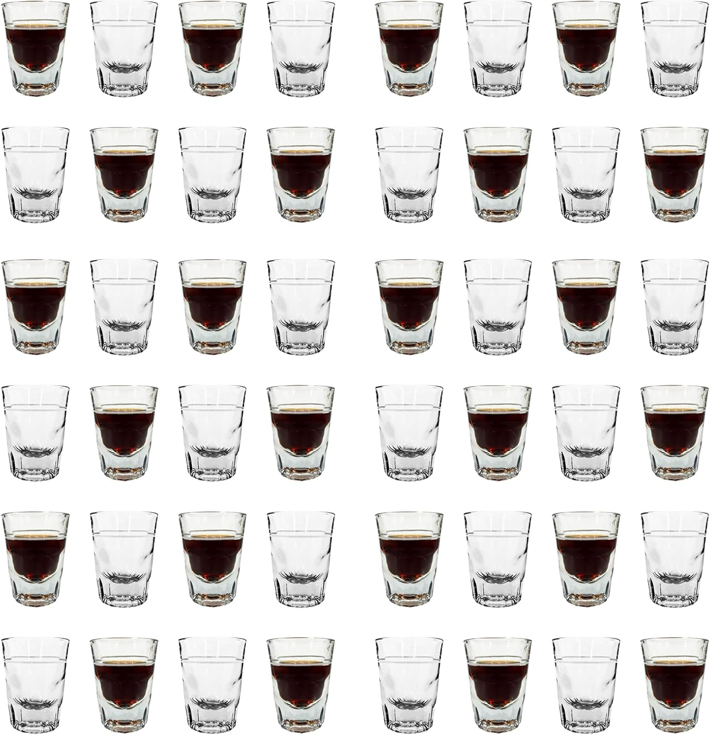 Whiskey Shot Glass 2oz with 1oz Line (48 pack) - Premium Kitchen from Chabrias Ltd - Just £81.99! Shop now at Chabrias Ltd