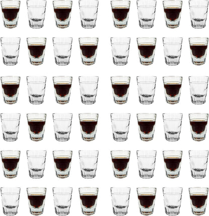 Whiskey Shot Glass 2oz with 1oz Line (48 pack) - Premium Kitchen from Chabrias Ltd - Just £81.99! Shop now at Chabrias Ltd