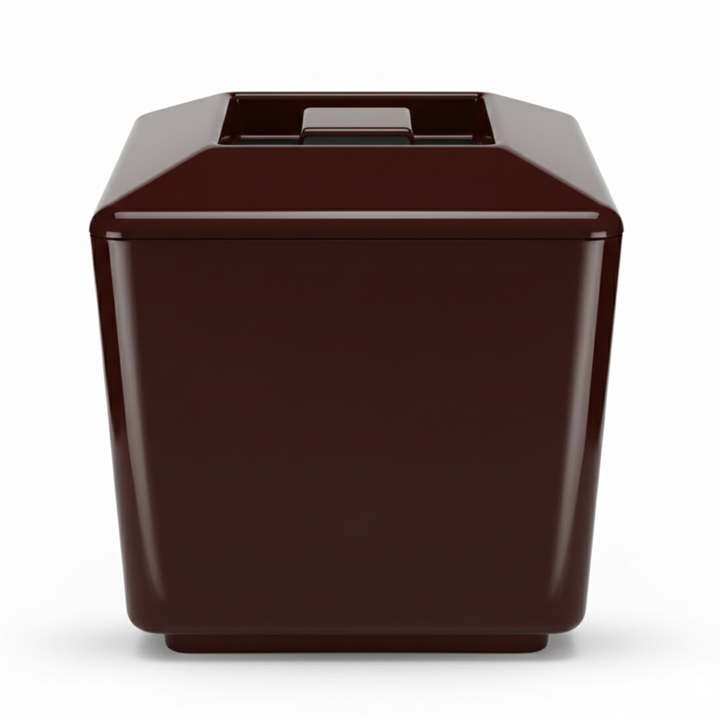 Brown 4 Litre Square Insulated Ice Bucket with Lid & Drainage Liner – BPA-Free Plastic Ice Bucket – UK Made
