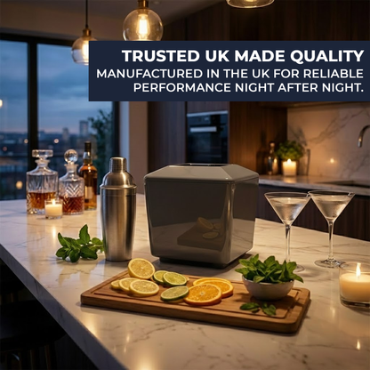 BPA-free plastic square ice bucket with drainage liner for clean ice service
