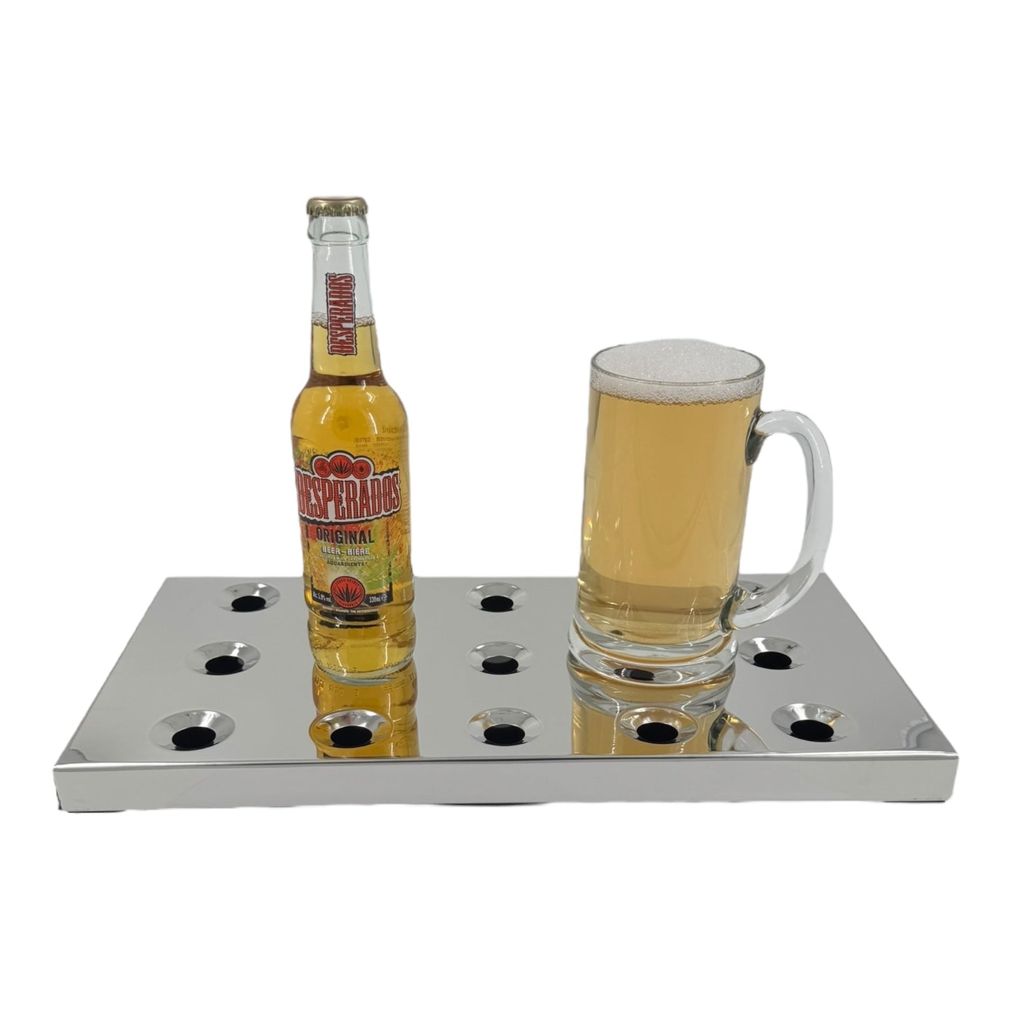 Bar Drip Tray, Rectangle,  Polished Aluminium - Premium Home from Chabrias Ltd - Just £29.99! Shop now at Chabrias Ltd