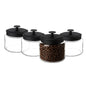 Montana Glass Jar with Matte Black Sealed Lid, 48oz (4 pack) - Premium Home from Chabrias Ltd - Just £69.99! Shop now at Chabrias Ltd