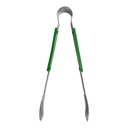 Le Buffet Stainless Steel Serving Tongs – Colour Coded Handles (Green) - Premium Kitchen from Chabrias Ltd - Just £7.99! Shop now at Chabrias Ltd