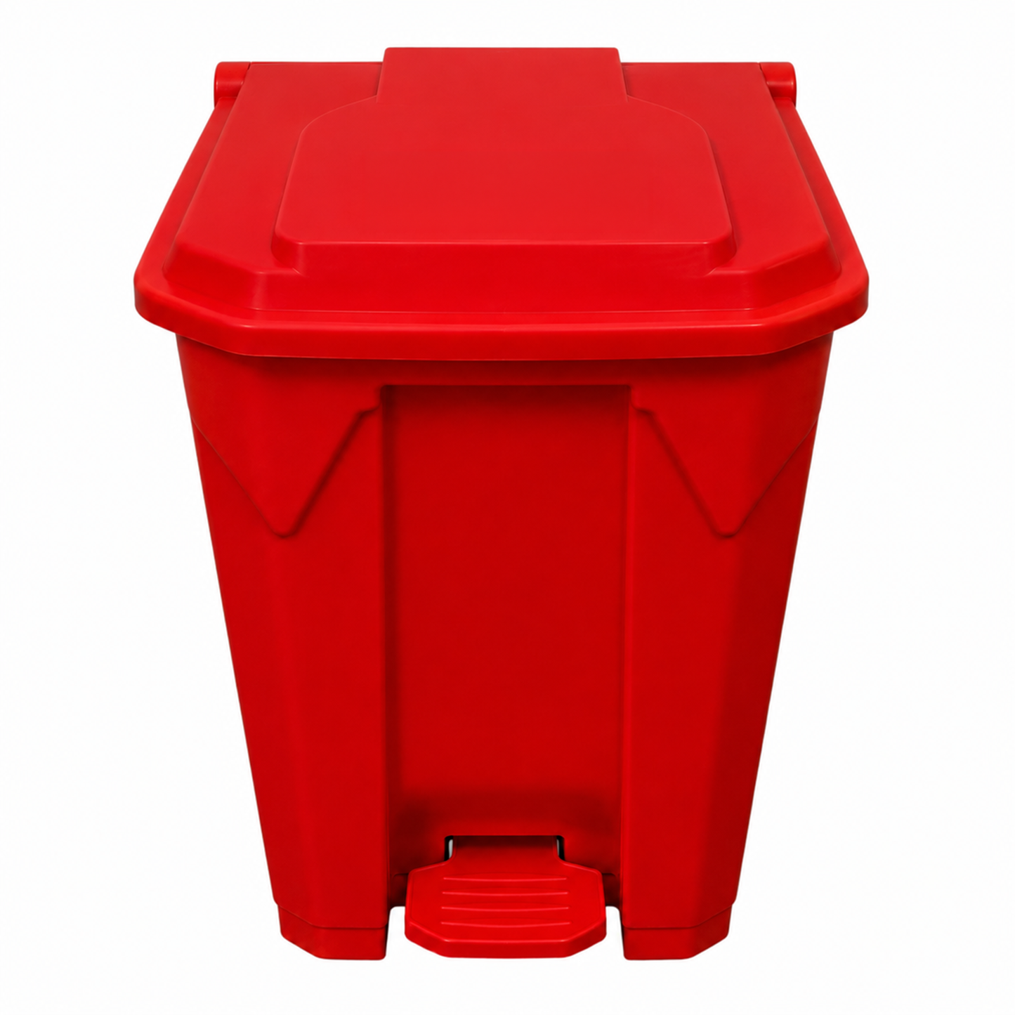 50L red step-on pedal clinical waste bin for hospitals and medical facilities