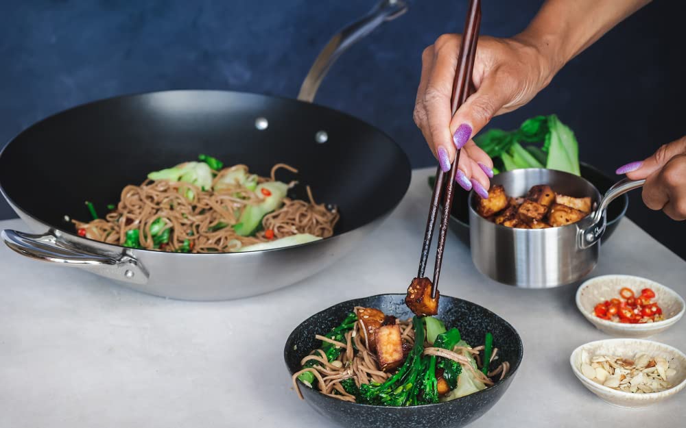 Samuel Groves Classic 40cm NonStick Stainless Steel Triply Wok - Premium Kitchen from Samuel Groves - Just £218.50! Shop now at Chabrias Ltd