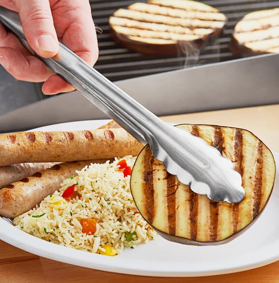 Chabrias Barbeque Tongs,Lockable Metal Tongs, Kitchen Salad Serving BBQ Buffet Clip Stainless Steel Utensils - Premium Kitchen from Chabrias Ltd - Just £6.64! Shop now at Chabrias Ltd