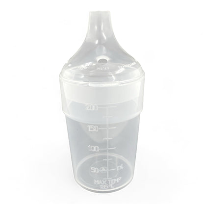 Chabrias Ltd 2 Pack Clear, Wide Spout, Feeding Beakers 200ml with Graduated Measurements in ML and Max Temperature, Spill-Proof, Dishwasher and Microwave Safe, Care Homes, Carers, Reusable UK Made - Premium Kitchen from Chabrias Ltd - Just £8.54! Shop now at Chabrias Ltd