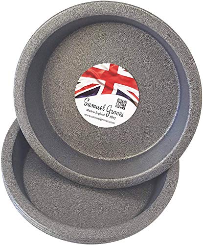 Samuel Groves 4X Mini Pie Cake Tins Long Life 4” (10cm) Non Stick Made in England - Premium Home from Chabrias Ltd - Just £8.99! Shop now at Chabrias Ltd