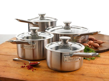 Samuel Groves Stainless Steel Cookware, PFAS-Free, Induction Compatible, Oven Safe, Dishwasher Safe, UK Made - Premium Kitchen from Samuel Groves - Just £68.99! Shop now at Chabrias Ltd