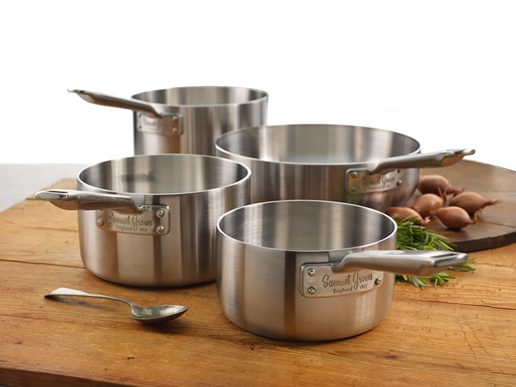 Samuel Groves Stainless Steel Cookware, PFAS-Free, Induction Compatible, Oven Safe, Dishwasher Safe, UK Made - Premium Kitchen from Samuel Groves - Just £68.99! Shop now at Chabrias Ltd