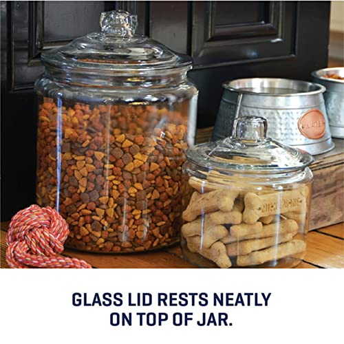 Anchor Hocking Heritage Hill Glass 0.5 Gallon Storage Jar, Set of 2 - Premium Kitchen from Chabrias Ltd - Just £49.99! Shop now at Chabrias Ltd