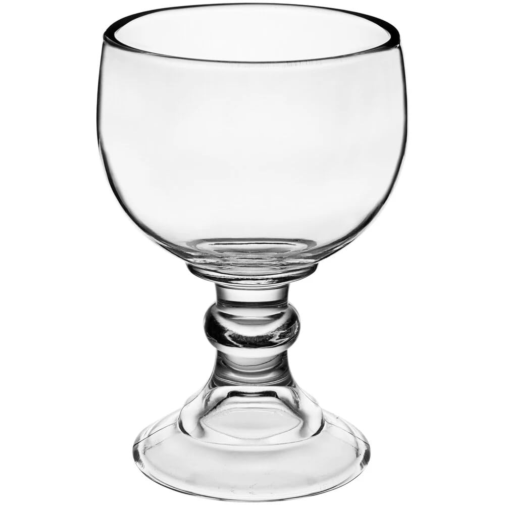 Chabrias Ltd 18oz/510ml Stemmed Dessert Dish | Perfect for Sundaes, Tiramisu, Knickerbocker Glory & More | Thick Glass Dessert Bowls