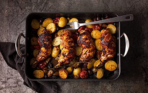 Mermaid Bakeware Hard Anodised Roasting Dish Tray with Classic Handles Made in England - Premium Kitchen from Samuel Groves - Just £106.88! Shop now at Chabrias Ltd