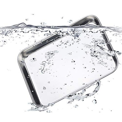 2x Stainless Steel Polished Baking Trays 40cm Non Toxic By Chabrias LTD - Premium Kitchen from Samuel Groves - Just £18.99! Shop now at Chabrias Ltd