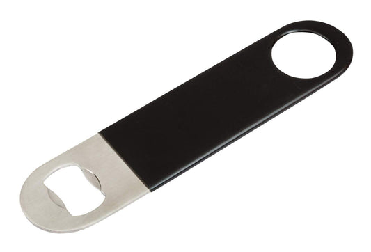 Bar Blade, 18cm Bottle Opener | Heavy Duty Crown Bottle Opener Black Vynl Coated | Professional Dual Version Bar Blades Bottle Opener (Black) - Premium Kitchen from Chabrias Ltd - Just £4.74! Shop now at Chabrias Ltd