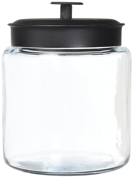 Anchor Hocking 96712 Mini Montana Jars With Black Metal Covers, 96 Ounce - Premium Home from Anchor Hocking - Just £28.49! Shop now at Chabrias Ltd