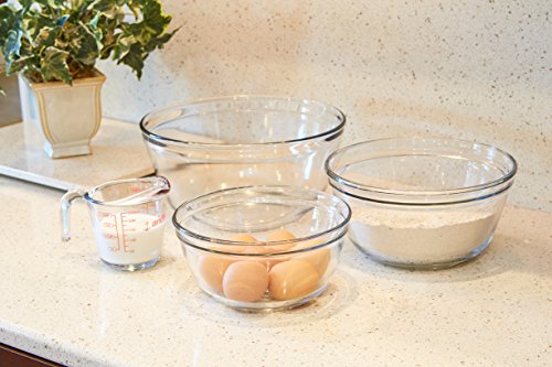 Anchor Hocking 4-Piece Mixing Bowls and Measuring Cup Set - Premium Home from Chabrias Ltd - Just £69.99! Shop now at Chabrias Ltd