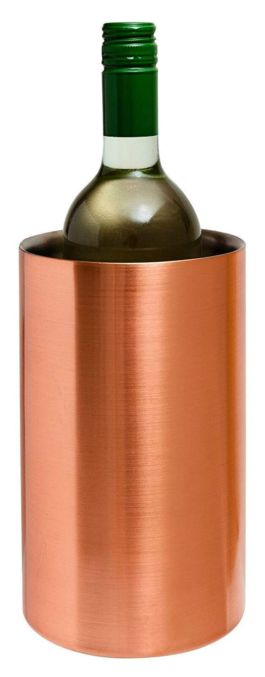 Copper Plated Stainless Steel Wine Cooler by Chabrias LTD - Premium Kitchen from Chabrias Ltd - Just £12.34! Shop now at Chabrias Ltd