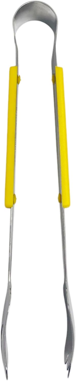 Le Buffet Stainless Steel Serving Tongs Set – Colour Coded Handles (Black, Yellow, Green) - Premium Kitchen from Chabrias Ltd - Just £25.99! Shop now at Chabrias Ltd