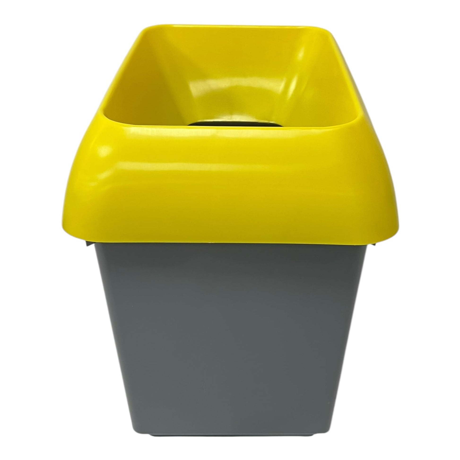 30 Litre Recycling Bin With Yellow Lid & Mixed Textiles Sticker Included - Premium BISS from Chabrias Ltd - Just £23.99! Shop now at Chabrias Ltd