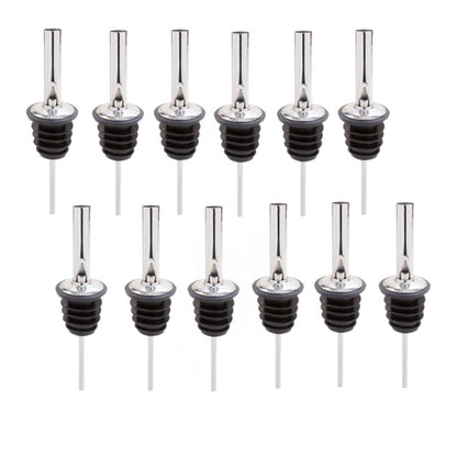 Chabrias Bottle Pourers for Spirits, 12Pcs Fast Freeflow Spirit Jet Pourer Stainless Steel - Premium Liquor Pour Spout for Effortless Pouring for Olive Oil Coffee Syrup Vinegar Bottles - Premium Kitchen from Chabrias Ltd - Just £14.24! Shop now at Chabrias Ltd