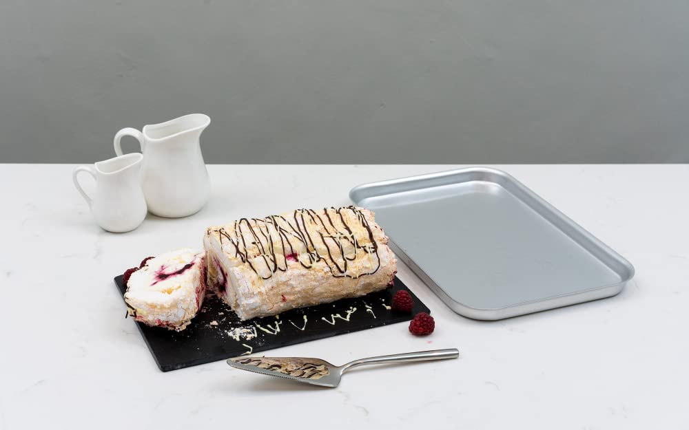 Chabrias Ltd Professional Silver Aluminium Baking Trays UK Made Bakeware - Premium Kitchen from Chabrias Ltd - Just £11.99! Shop now at Chabrias Ltd