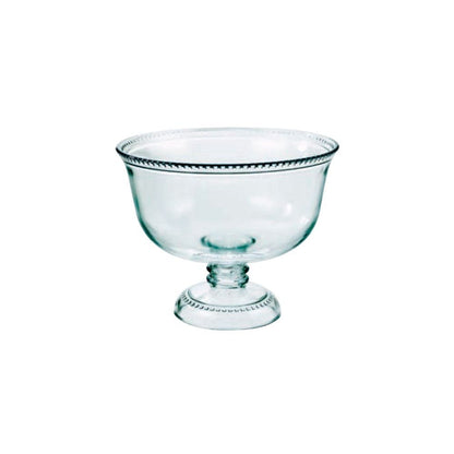 Anchor Hocking Glass Bowl on Foot, White, 25 x 25 x 20 cm - Premium Home from Anchor Hocking - Just £9.99! Shop now at Chabrias Ltd