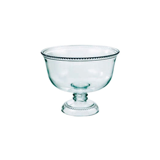 Anchor Hocking Glass Bowl on Foot, White, 25 x 25 x 20 cm - Premium Home from Anchor Hocking - Just £9.99! Shop now at Chabrias Ltd