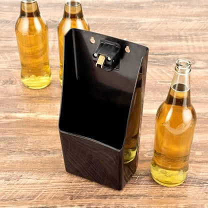 Chabrias Ltd Pub Bar Stand-Up/Wall Mounted Bottle Opener and Catcher UK Made 100% Recycled Plastic - Premium Kitchen from Chabrias Ltd - Just £16.49! Shop now at Chabrias Ltd