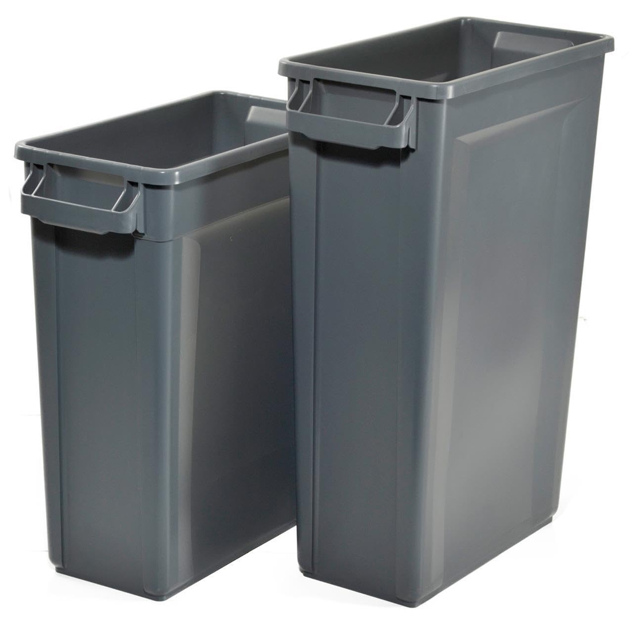 Chabrias Ltd 60 Litre Slim Bin Recycling Container, Space Saving Design, Rectangular for Home, Office, Kitchen – Commercial Product Vented Slim Waste Receptacle Bin - Premium BISS from Chabrias Ltd - Just £139.99! Shop now at Chabrias Ltd