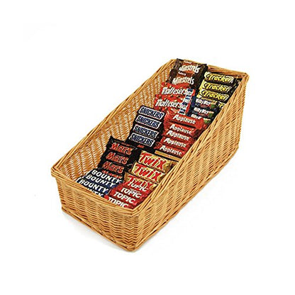 Wicker Food Display Basket - Sloped - Premium Furniture from Chabrias Ltd - Just £27.99! Shop now at Chabrias Ltd