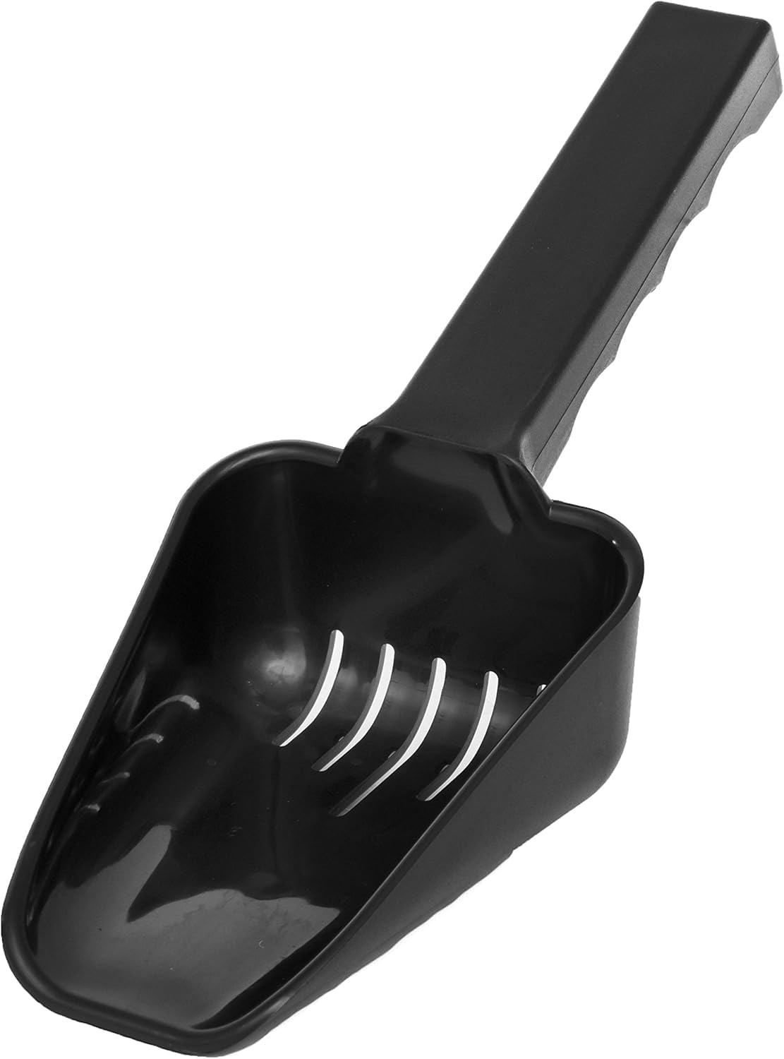 Slotted Ice Scoop, 10 oz, Black Plastic, for Ice Buckets & Makers - Premium Kitchen from Chabrias Ltd - Just £7.99! Shop now at Chabrias Ltd