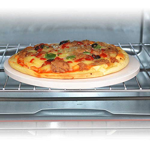 Rectangular Round Pizza Naan Bread Oven BBQ Grill Baking Stone - Premium Kitchen from Chabrias Ltd - Just £17.99! Shop now at Chabrias Ltd