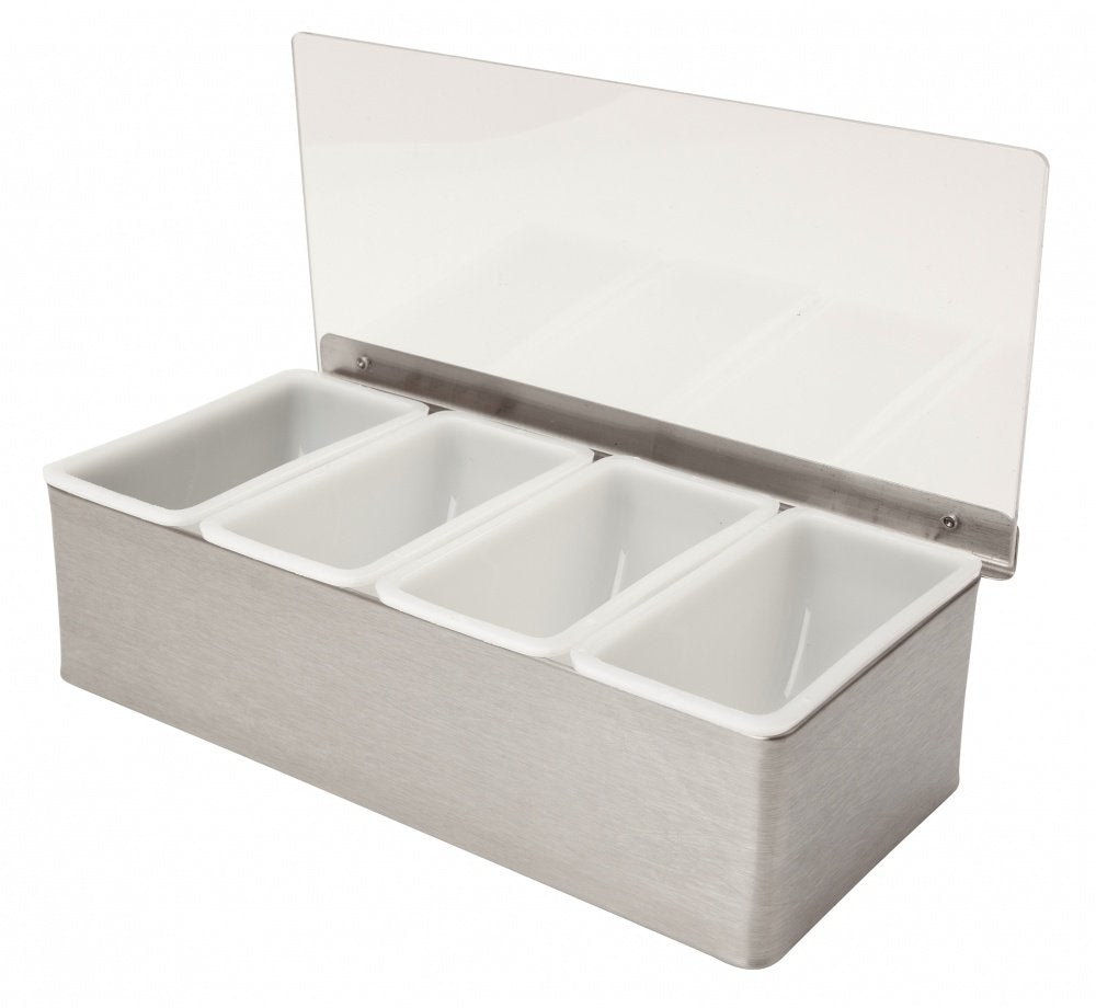 Beaumont 4 Part Stainless Steel Condiment Holder - Premium Home from Beaumont - Just £15.50! Shop now at Chabrias Ltd