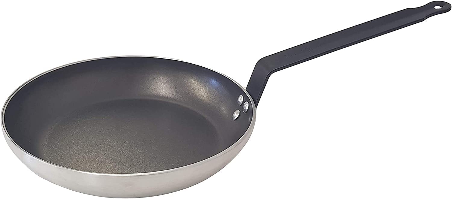 Chabrias Professional Heavy Duty Non Stick Frying Pan 4mm Aluminium - Black/Silver Made in England - Premium Kitchen from Chabrias Ltd - Just £19.94! Shop now at Chabrias Ltd