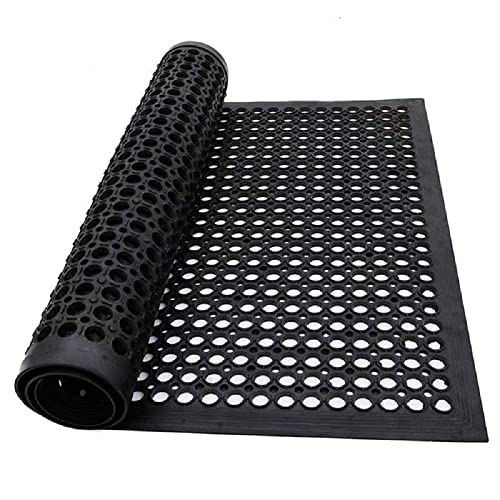 Large Outdoor Rubber Entrance Mats Anti Fatigue None Slip Drainage Door Mat Flooring Size 0.9 Metre x 1.5 Metre - Premium Furniture from Chabrias Ltd - Just £39.99! Shop now at Chabrias Ltd