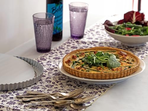 Chabrias Ltd Professional Silver Aluminium Loose Base Fluted Flan Tin, Tart and Quiche Tin - Premium Kitchen from Chabrias Ltd - Just £9.99! Shop now at Chabrias Ltd