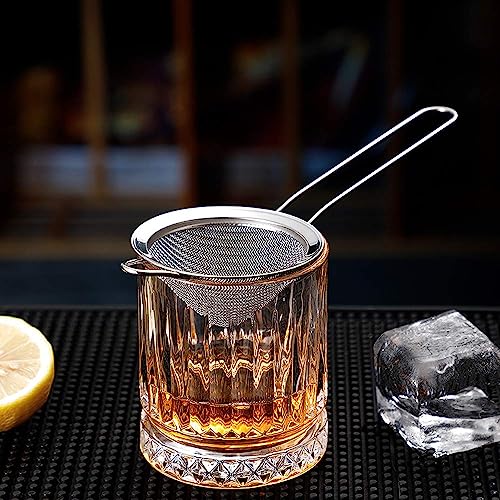 Chabrias Fine Mesh Cocktail Strainer Small Sieve- Stainless Steel - 23 x 7.8 x 4.6cm - Professional Bartending Tool - Premium Kitchen from Chabrias Ltd - Just £4.99! Shop now at Chabrias Ltd