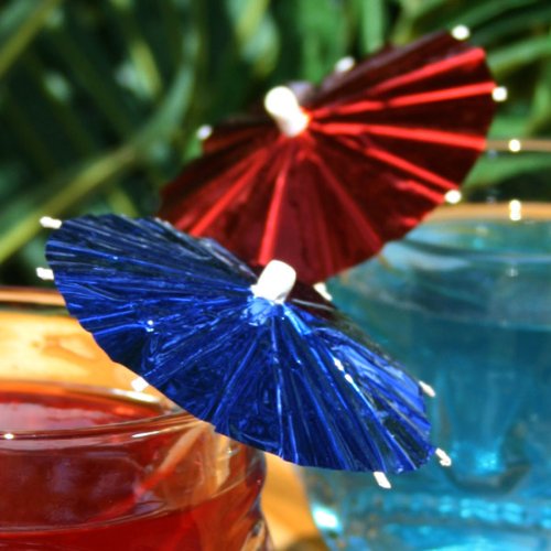 drinkstuff Foil Cocktail Umbrellas/Parasols (Pack of 144) - Cocktail Sticks, Cocktail Accessories & Cocktail Decorations - Premium Home from Chabrias Ltd - Just £5.69! Shop now at Chabrias Ltd