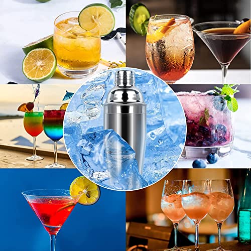 Premium 24 Ounce (750ml) Stainless Steel Cocktail Shaker with Built-in Bartender Strainer - Essential Mixology Bar Set Accessories - Premium Kitchen from Chabrias Ltd - Just £8.99! Shop now at Chabrias Ltd