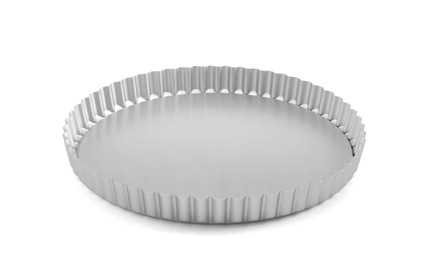 Chabrias Ltd Professional Silver Aluminium Loose Base Fluted Flan Tin, Tart and Quiche Tin - Premium Kitchen from Chabrias Ltd - Just £9.99! Shop now at Chabrias Ltd