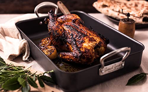 Mermaid Bakeware Hard Anodised Roasting Dish Tray with Classic Handles Made in England - Premium Kitchen from Chabrias Ltd - Just £87.50! Shop now at Chabrias Ltd