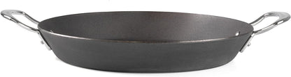 Samuel Groves Professional Seasoned Carbon Steel Range Frying Pan, Balti Dish, Paella Pan and BBQ Melting Pot, Indestructible Construction for Cooking Any Dish UK Made - Premium Kitchen from Samuel Groves - Just £33.25! Shop now at Chabrias Ltd